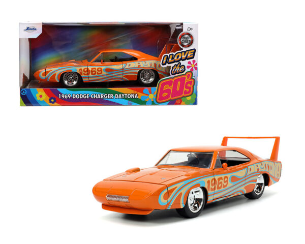 31389 - 1969 Dodge Charger Daytona (Orange) - I Love the 1960’s – Jada 1:24