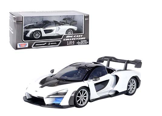 79355wh - MCLAREN SENNA BY MOTOR MAX IN 1:24 SCALE - WHITE