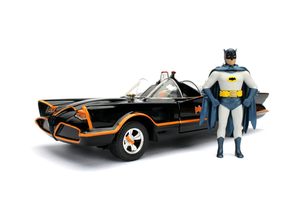 98259 - 1966 Classic Batmobile with Batman Figure - TV Series METALS Diecast by Jada Toys