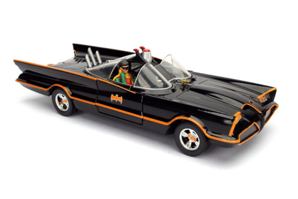 98259a - 1966 Classic Batmobile with Batman Figure - TV Series METALS Diecast by Jada Toys