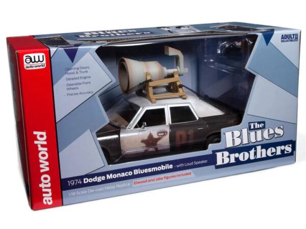 awss311a - Blues Brothers 1974 Dodge Monaco Police Pursuit in Black and White