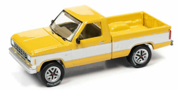 jlsp190a 1 - 1983 FORD RANGER PICK UP TRUCK IN YELLOW/WHITE