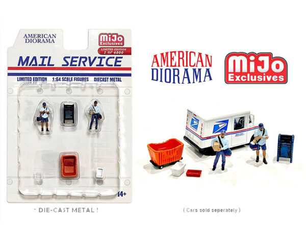 ad 76491mj - 1:64 Mail Service Figure Set – MiJo Exclusives