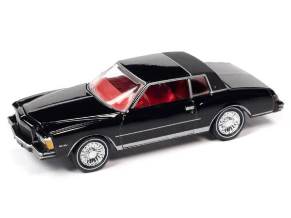 jlmc028a5 - 1978 CHEVROLET MONTE CARLO IN BLACK WITH PARTIAL FLAT BLACK VINYL ROOF