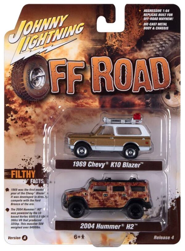 jlsp220a - 1969 Chevrolet Blazer-Saddle Poly w/White Roof 2004 Hummer H2-Brown Camo Wrap (Off-Road )
