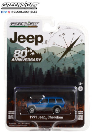 28100 d 1991 jeep cherokee jeep 80th anniversary b2b2 - Diecast on sale