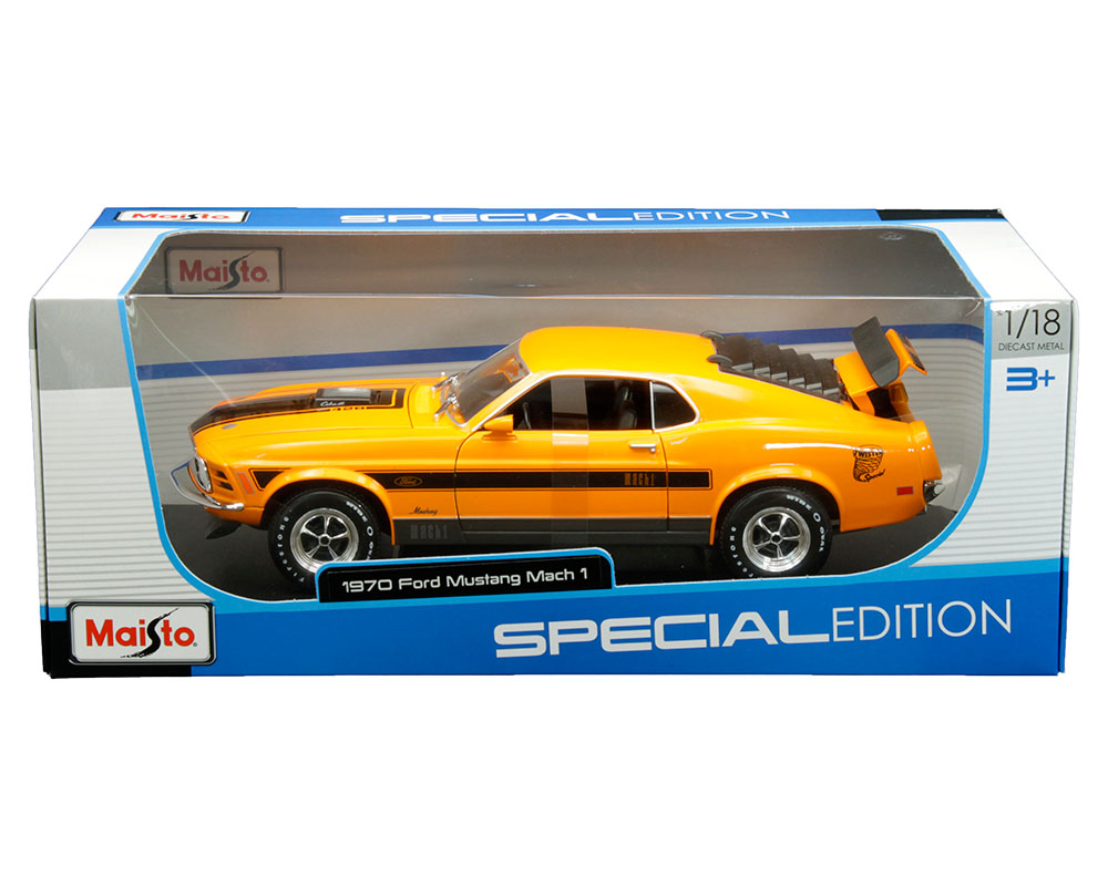 1970 Ford Mustang Mach 1 (Orange) – Special Edition | Diecast Depot
