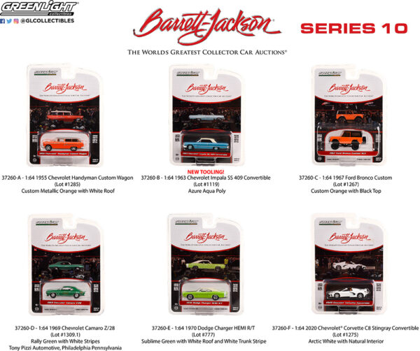 37260 1 64 barrett jackson series 10 group pkg b2b - 1967 Ford Bronco Custom (Lot #1267) - Custom Orange with Black Top