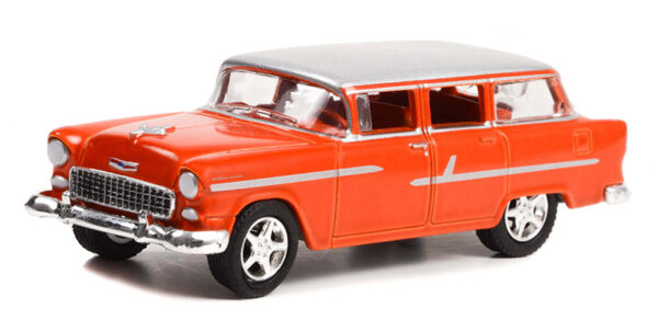 37260 a - 1955 Chevrolet Handyman Custom Wagon (Lot #1285) - Custom Metallic Orange with White Roof