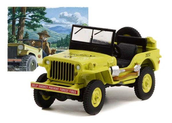 38020 a - 1942 Willys MB Jeep "Help Smokey Prevent Forest Fires"