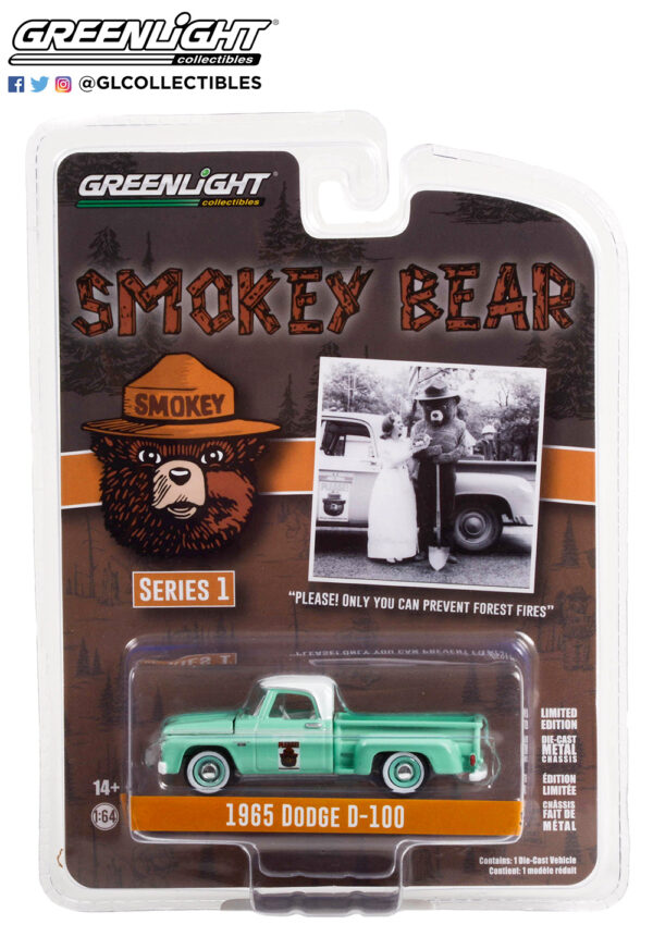 38020 b 1 - 1965 Dodge D-100 Pickup "PLEASE! Only You Can Prevent Forest Fires"
