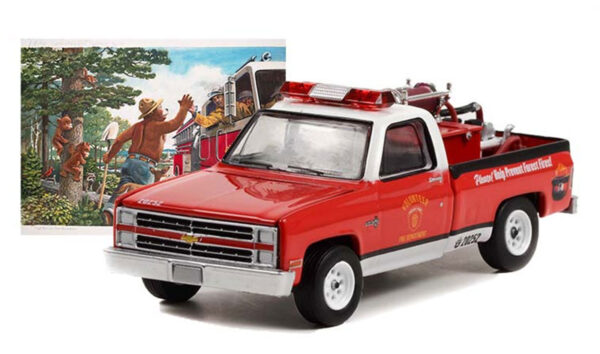 38020 e 1 - 1984 Chevrolet C20 Custom Deluxe Pickup with Fire Equipment, Hose and Tank "Please! Help Prevent Forest Fires!"
