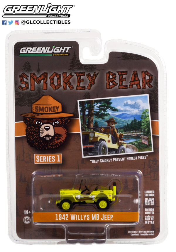 38020a - 1942 Willys MB Jeep "Help Smokey Prevent Forest Fires"