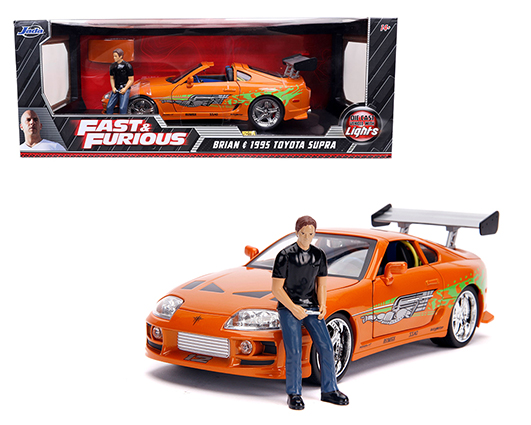 31139 - Toyota Supra With Brian Figure & Working Lights – Fast & Furious