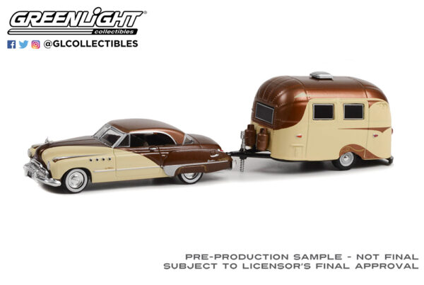 32260 a - 1949 Buick Roadmaster Hardtop with Airstream 16’ Bambi