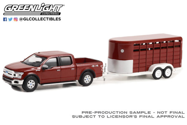 32270 d - 2019 Ford F-150 XLT with Livestock Trailer 