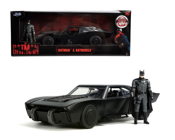 32504 1 - Batman Batmobile 2022 With Light & Batman Figure – Hollywood Rides