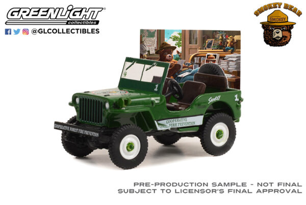 38040 a - 1945 Willys MB Jeep “Cooperative Forest Fire Prevention Campaign” 