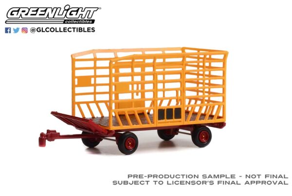 48070 f - Bale Throw Wagon in Yellow and Red