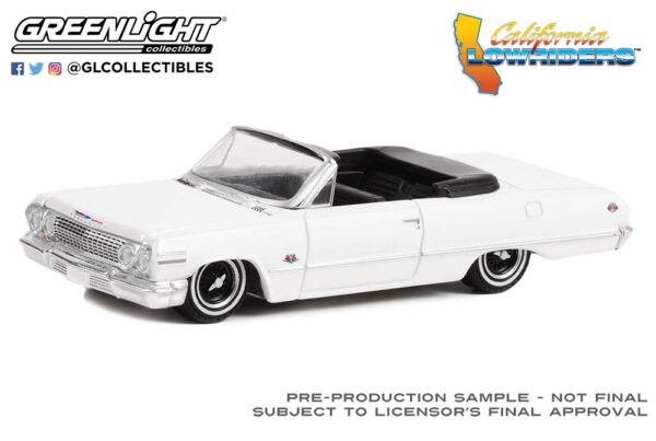 63030 c - 1963 Chevrolet Impala SS Convertible in White