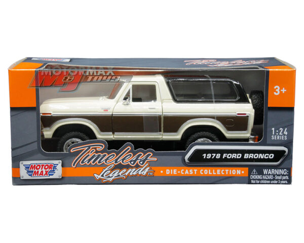 79371tabr - 1978 Ford Bronco Ranger XLT (Tan and brown with black hardtop) with spare wheel – Timeless Legends