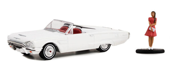97140 b 1 - 1965 Ford Thunderbird Convertible (Tonneau Cover) with Woman in Dress