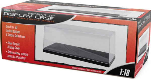 55020 - Acrylic Display Case with Plastic Base for 1:18 Scale Cars