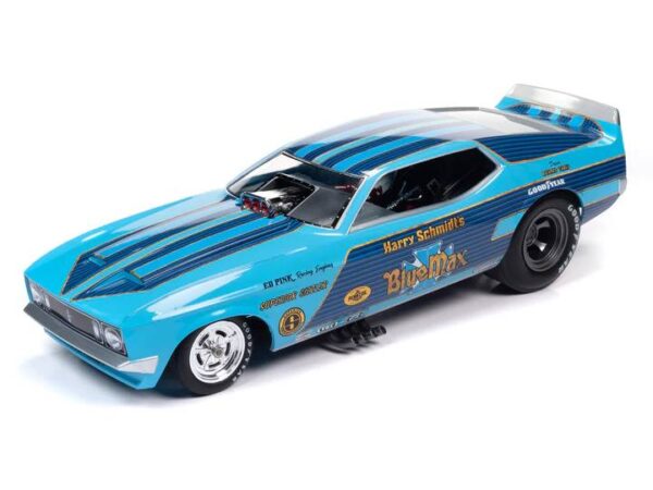 aw299 - BLUE MAX 1973 FORD MUSTANG FUNNY CAR (LEGENDS OF THE QUARTER MILE)