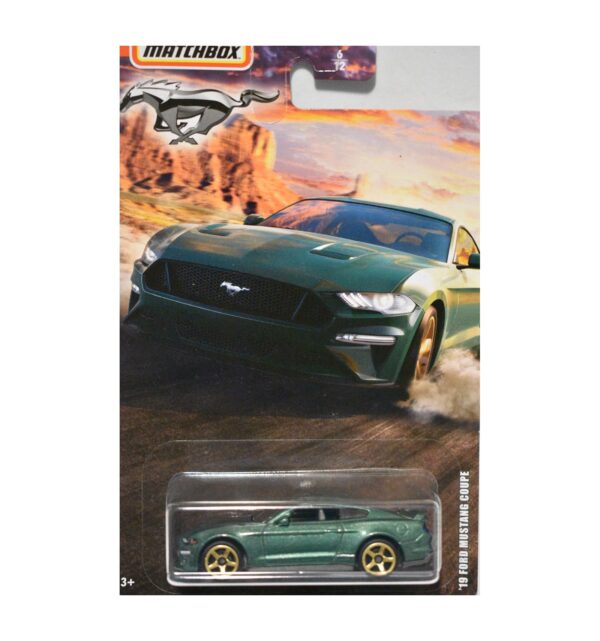 glt49 - 2019 FORD MUSTANG COUPE - GREEN BY MATCHBOX