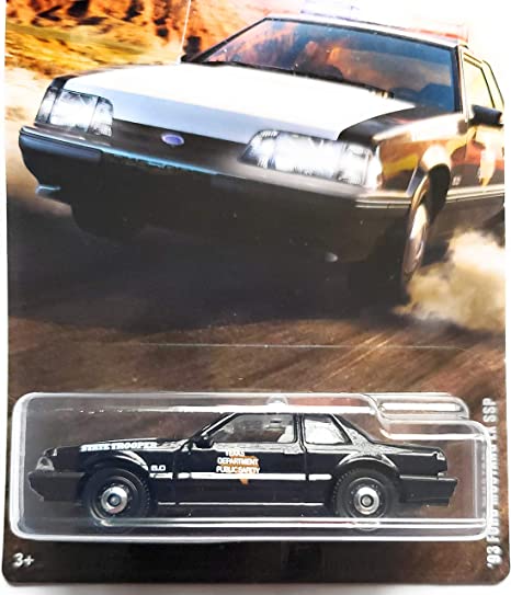 gmg22 - 1993 FORD MUSTANG LX SSP - TEXAS DEPARTMENT PUBLIC SAFETY STATE TROOPER BY MATCHBOX