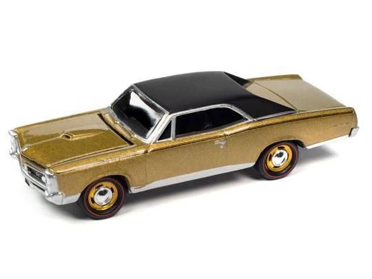 jlct010a3 1 - 1967 PONTIAC GTO (TIGER GOLD POLY W/FLAT BLACK ROOF) WITH COLLECTOR TIN