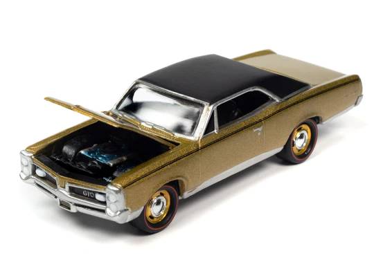 jlct010a3 2 - 1967 PONTIAC GTO (TIGER GOLD POLY W/FLAT BLACK ROOF) WITH COLLECTOR TIN