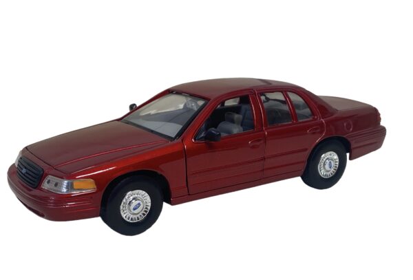 22082red - 1999 FORD CROWN VICTORIA - 1:27 SCALE BY WELLY - NO BOX - RED