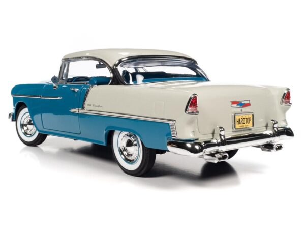 amm1295 1 - 1955 Chevy Bel Air, Hard Top, Hemmings, Skyline Blue/India Ivory