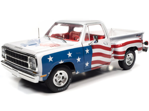 aw310 1 88858 - 1980 Dodge Stepside Patriotic Pickup Red, White & Blue Limited Edition