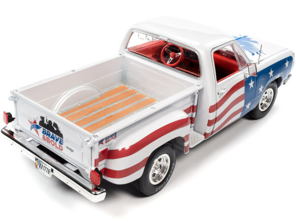 aw310 5 88737 - 1980 Dodge Stepside Patriotic Pickup Red, White & Blue Limited Edition