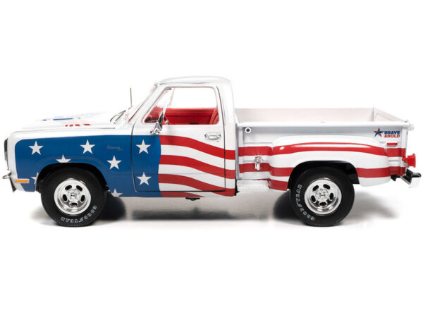 aw310 6 69153 - 1980 Dodge Stepside Patriotic Pickup Red, White & Blue Limited Edition