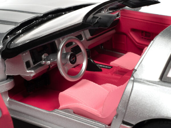 awss142 4 44936 - 1986 Chevy Corvette Silver & Barbie Pink "Barbie" "Silver Screen Machines"