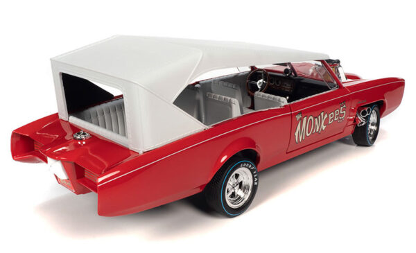 awss144 1 - Monkeemobile - Red body with Flat White Roof and Monkees Graphics