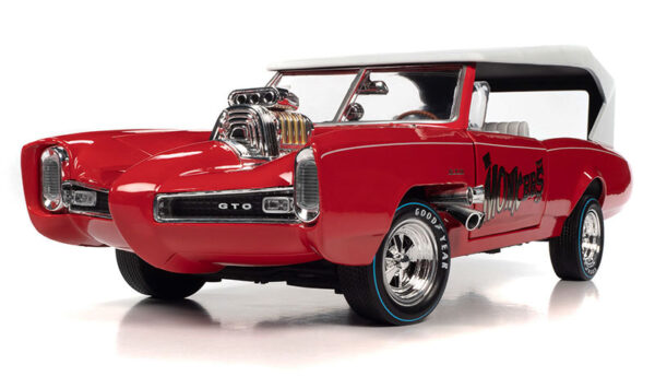 awss144 7 - Monkeemobile - Red body with Flat White Roof and Monkees Graphics