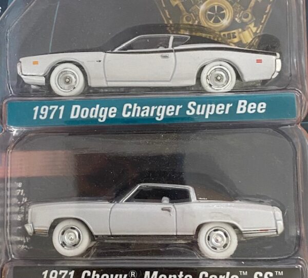 img 7152 - 1971 DODGE CHARGER SUPER BEE AND 1971 CHEVROLET MONTE CARLO SS - WHITE LIGHTNING