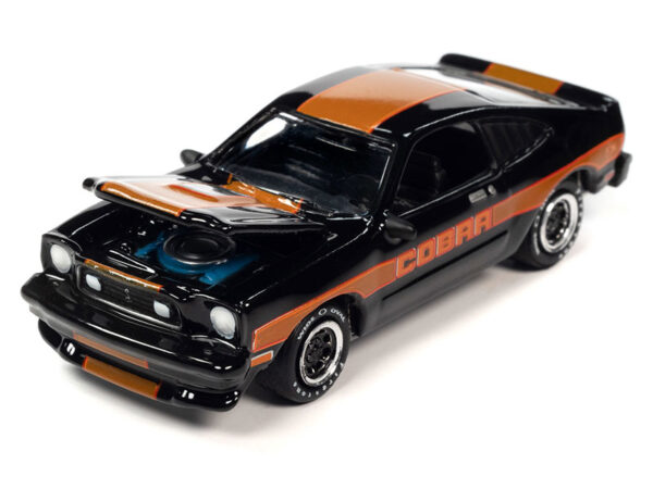 jlsp321 a1 - 1978 Ford Mustang Cobra II in Gloss Black with Gold Stripes