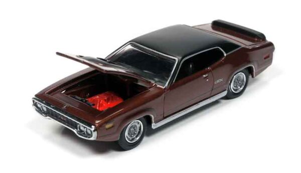 rc002a4 - 1971 PLYMOUTH GTX - BRONZE W/BLACK ROOF-RACING CHAMPIONS MINT-INCLUDES DISPLAY BOX