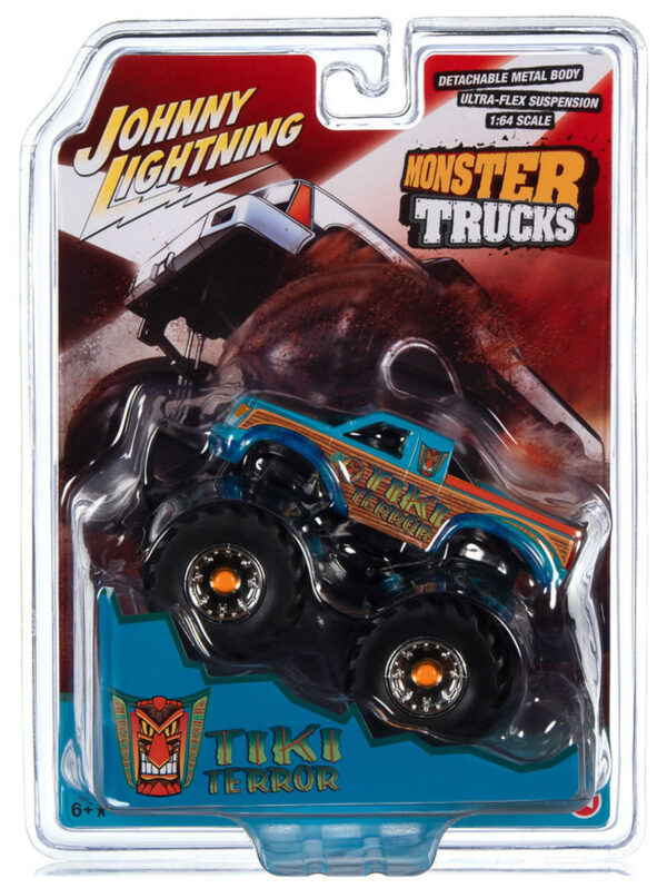 jlsp309 - Tiki Terror Monster Truck in Orange, Blue, and Green with Black Tires