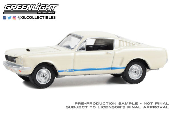 37290 c - 1965 Shelby GT500 (Lot #1381) in White with Blue Stripes and Black Interior