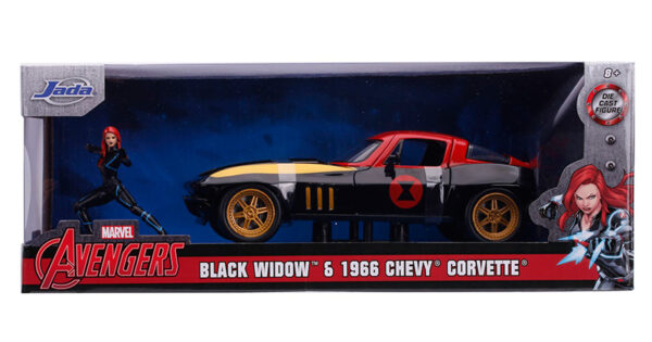 31749d - 1963 Chevrolet Corvette with Black Widow Figure