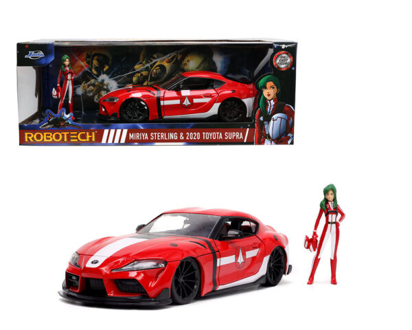 33679 - 2020 Toyota Supra (Red) & Miriya Sterling Figure – Robotech – Anime Hollywood Rides