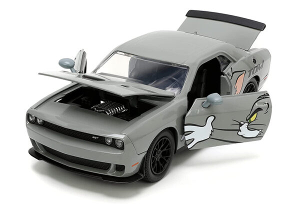 33722a - Tom and Jerry - 2015 Dodge Challenger Hellcat with Diecast Jerry Figure