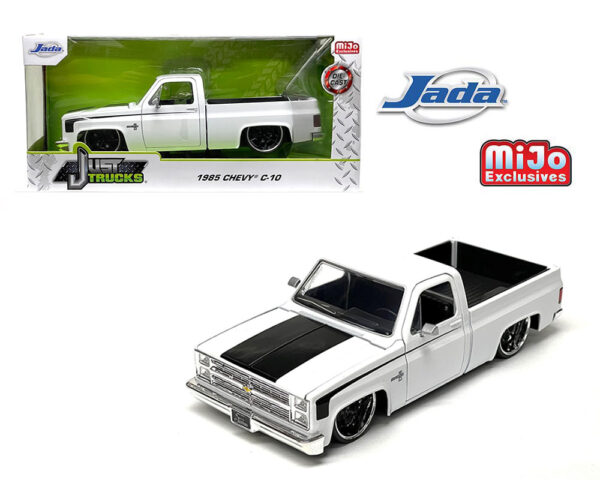 34317 mj - 1985 Chevrolet C10 White Custom – Just Trucks – MiJo Exclusives Limited Edition