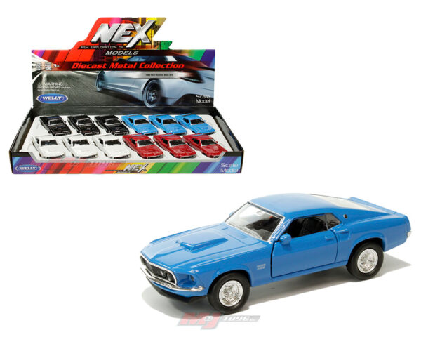 73713d - 1969 Ford Mustang Boss 429 (Black,Blue,White,Red)(4.75″) -PLEASE SPECIFY COLOR IN NOTES WHEN ORDERING